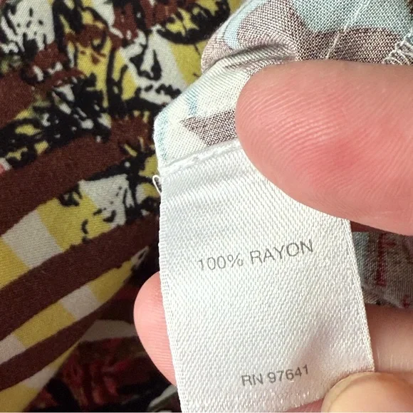 J. Jill Tank Dress Size XL Multicolor Floral Sleeveless Casual Tropical Vacation - Picture 9 of 10